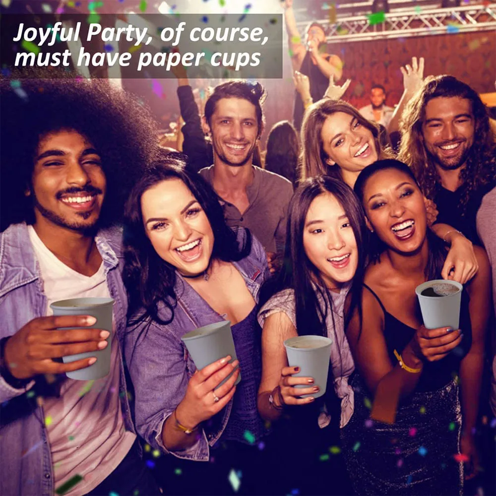 Custom 6oz 8oz Cardboard Vasos De Papel Para Con Tapa Single Double Triple Wall Biodegradable Disposable Cafe Coffee Paper Cup