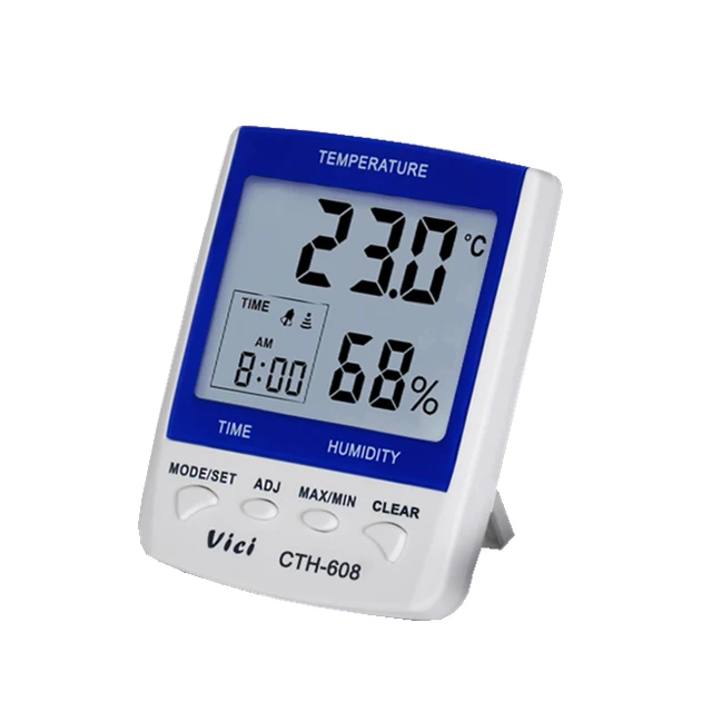 VICI CTH-608 цифровой беспроводной большой ЖК-дисплей термометр измеритель влажности
