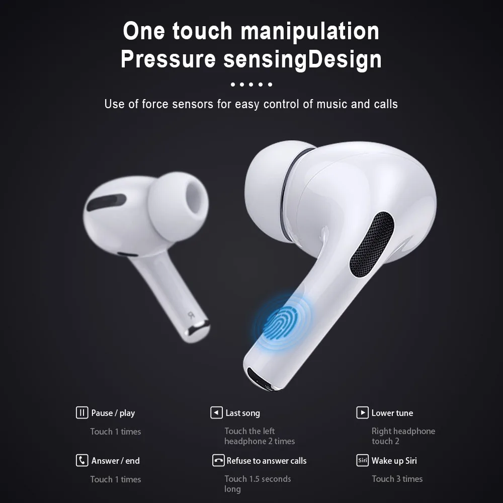 
Wholesale waterproof wireless sports smart wireless charging bilateral stereo bluetoooth headset pro tws air 3 