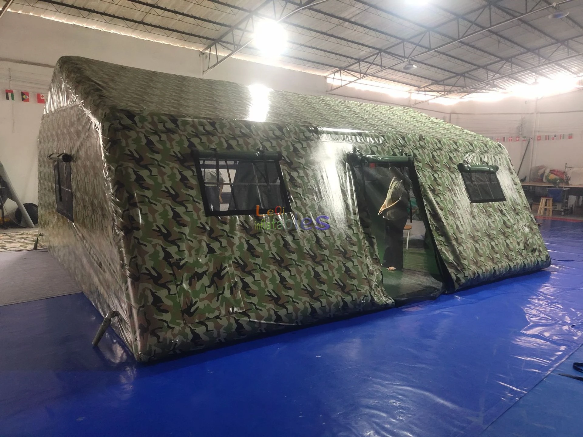 customized giant outdoor inflatable camouflage tent for sale factory price inflatable air army tent for outdoor