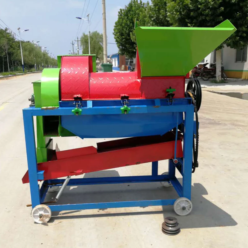 Neweek Diesel maize sorghum husker threshing sheller machine / Electric Farm corn soybean shelling thresher peeling machine