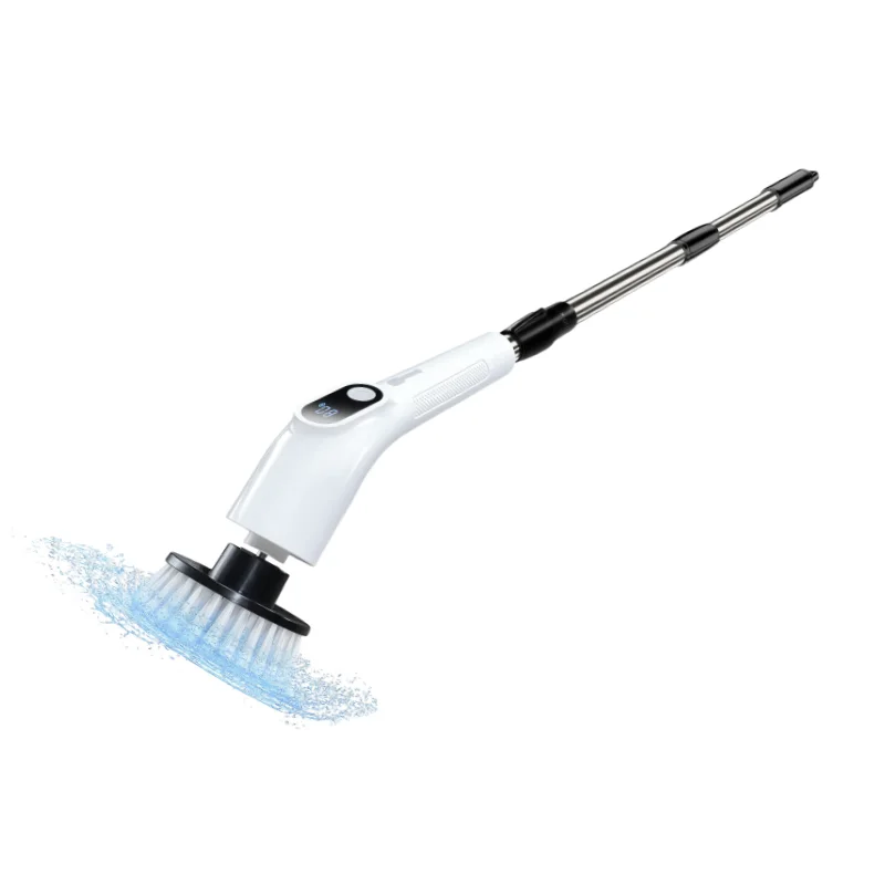 electric Spin Scrubber Turbo Scrub Cleaning Brush Chargeable Cordless Power Scrubber With Extension Handle With 7 Brush Heads