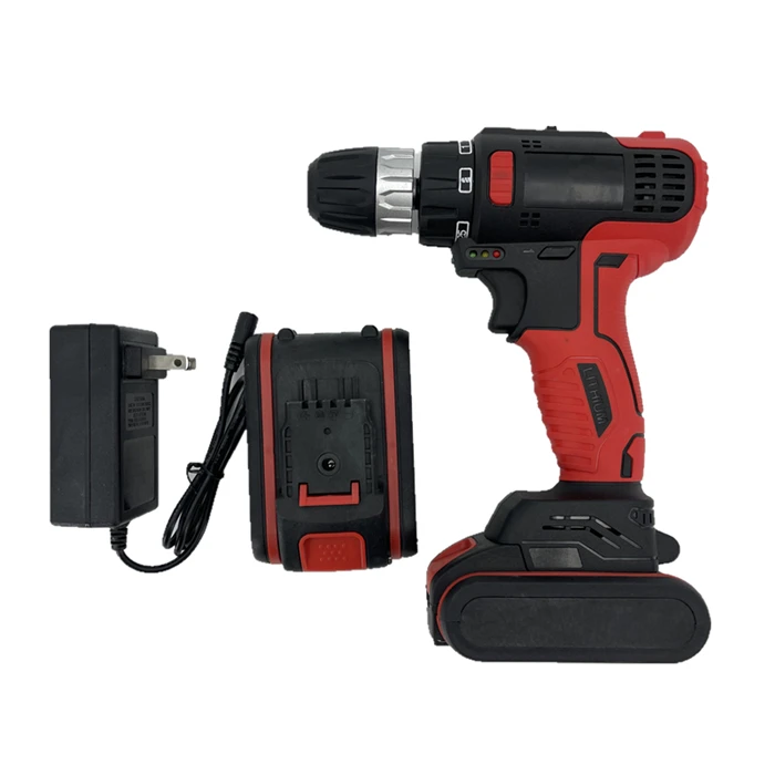 Factory sales New Arrival Cordless 21V Brushless Hammer Drill 2 Speed Impact Drill
