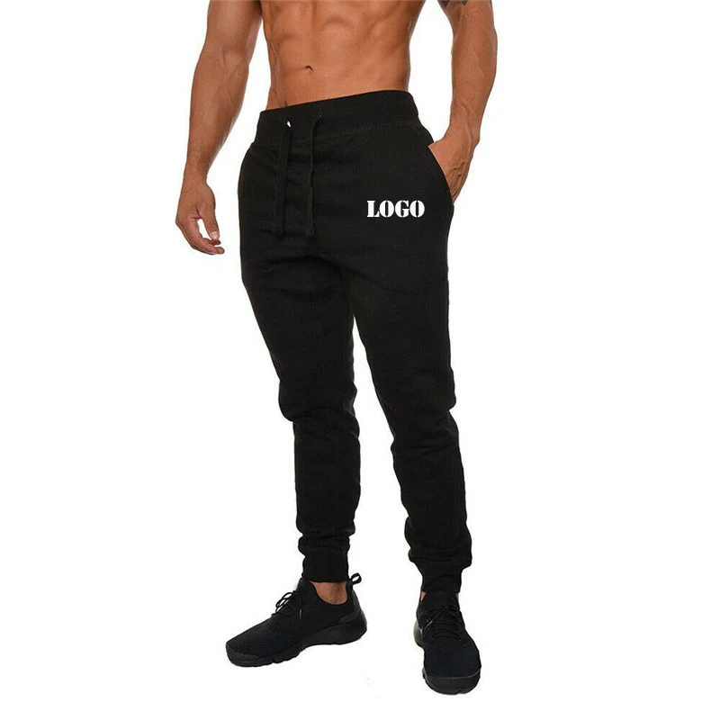 Оптовая продажа, индивидуальная простая флисовая спортивная одежда, мужские спортивные штаны для спортзала, Джоггеры для мальчиков с карманами
