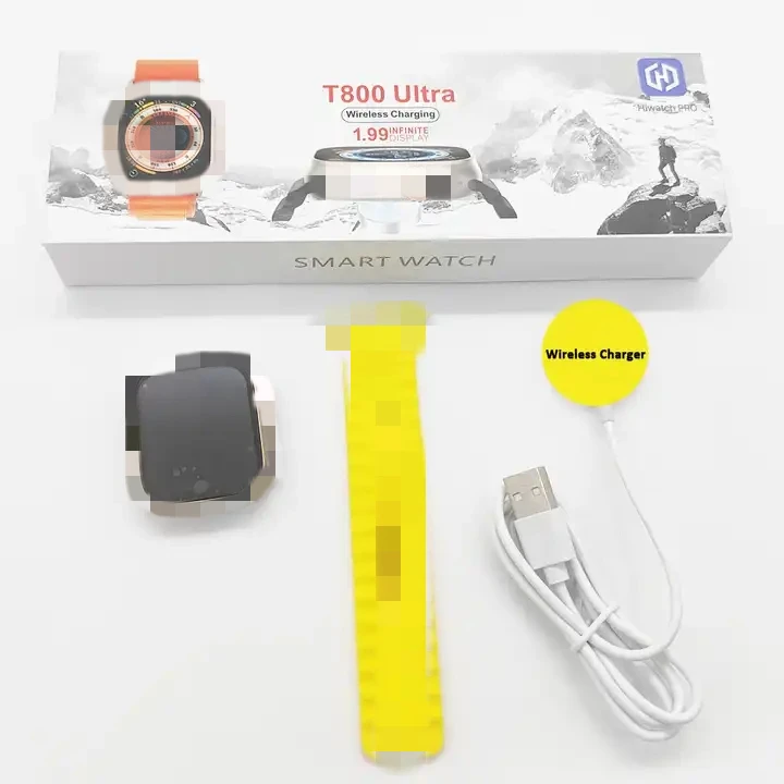 2023 New T800 Ultra Smart Watch 1.99 Inch Screen Rotating Dual Button Hiwatch Pro BT Call Heart Rate S8 IWO Smartwatch T800Ultra
