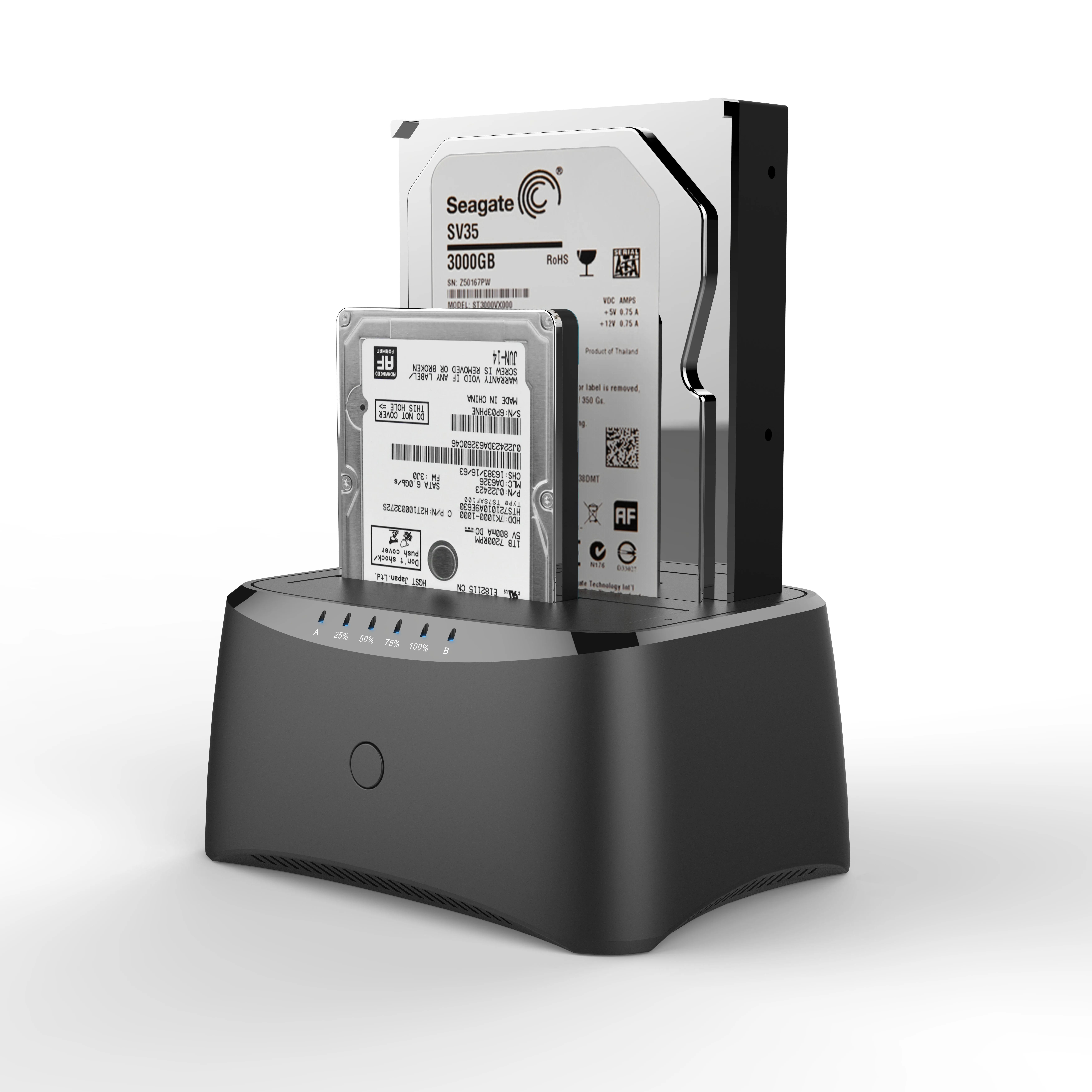 Best 2 in 1 USB 3.0 to SATA Dual Bay External HDD Docking Station for 2.5&3.5inch HDD