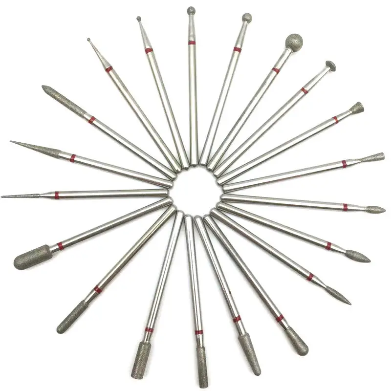 Быстрая доставка, карбидные алмазные насадки для Efile, полировка акриловых, маникюрных, педикюрных, кутикул, очищающие сверла для ногтей