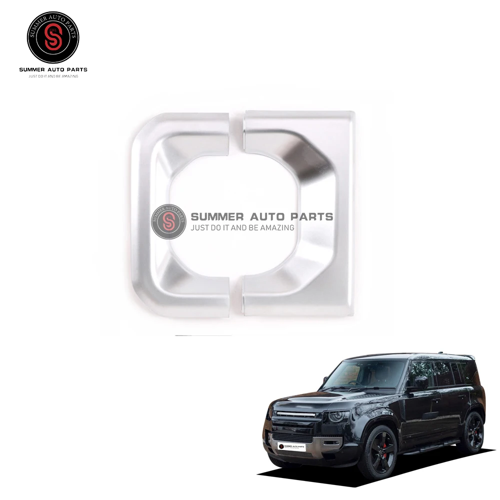 Summer Auto parts car interior Pearl Chrome abs material gear knob cover for Defender 2020 New Defender 110