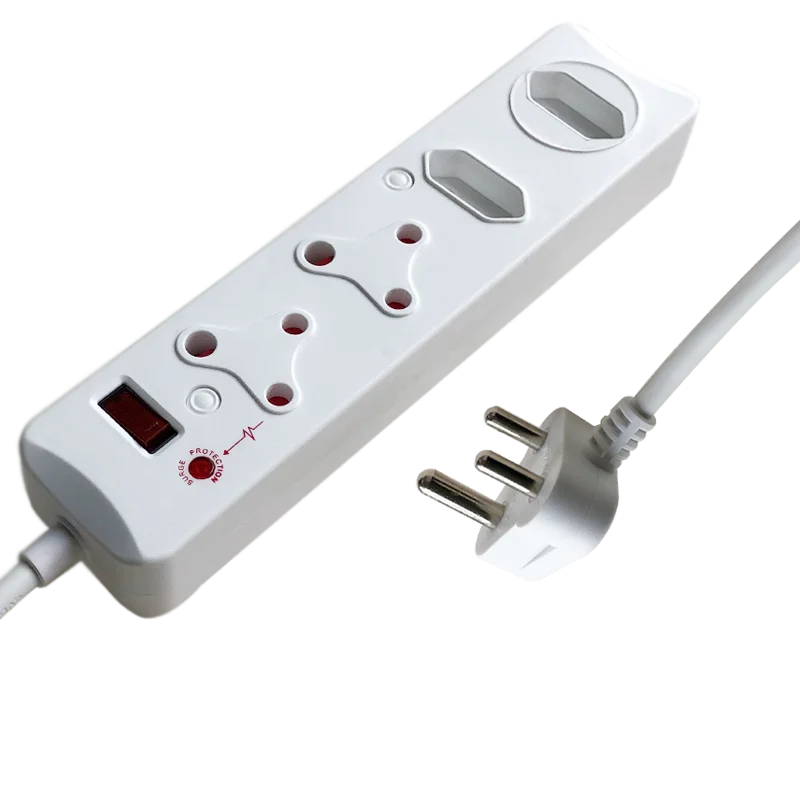 Special design 4 outlets Multiplugs South African Standard Extension Socket Surge Protected Power Strip