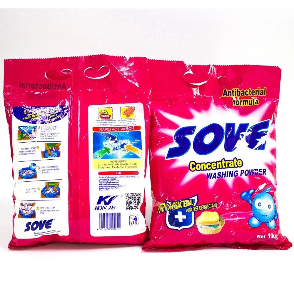 China Manufacturer Customize 15g-25kg Concentrated Detergent Powder Washing Powder Bulk Laundry Detergent