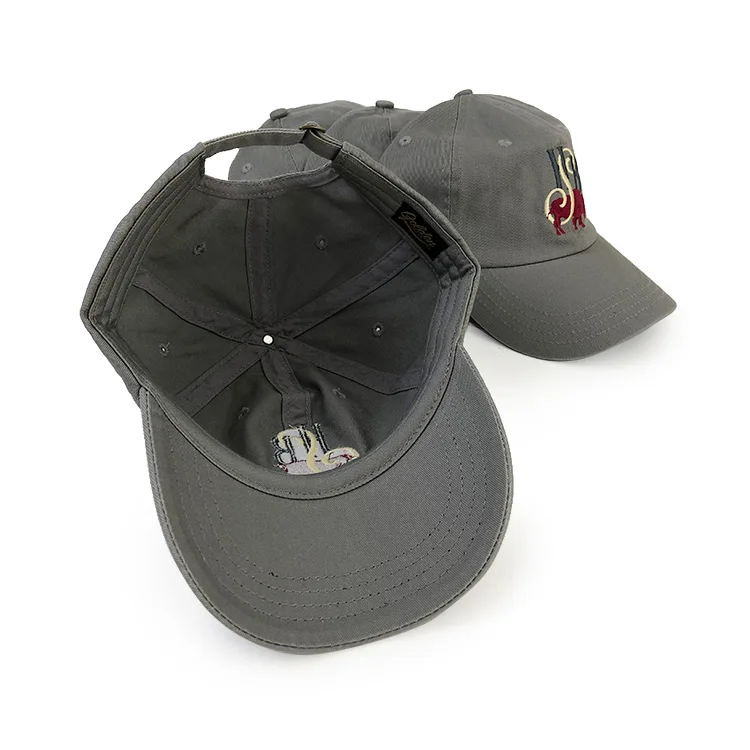 6 Panel Unstructure Cotton Washed Twill Plain Distressed Baseball Dad Cap Hat For Women And Men