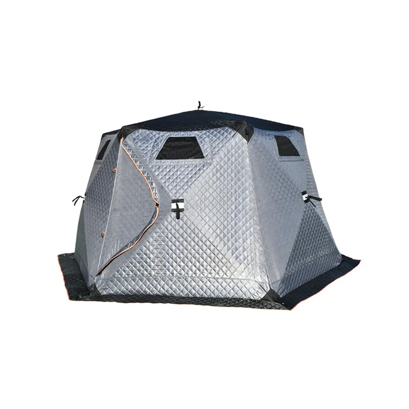 Quick Automatic Opening Outdoor Camping Tent 3-4 Person Warm Sauna Shelter for Winter Fishing Ice Cube Tents