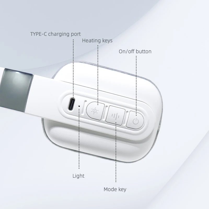 U-shaped Cervical Neck Massage Device 3 Modes Electric Shiatsu Neck And Shoulder Deep Kneading Massager With Heat