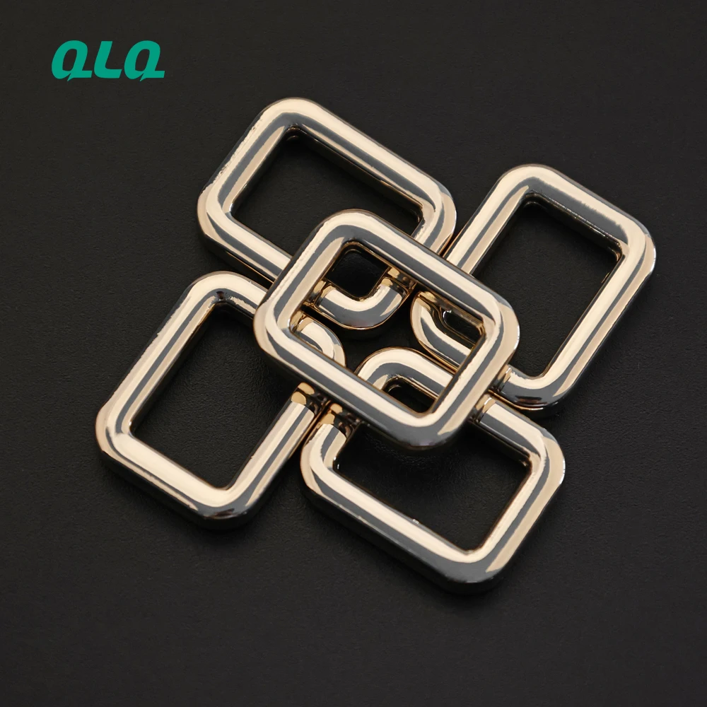 Dog Buckle Accessories Custom Colored Zinc Alloy Curved Side