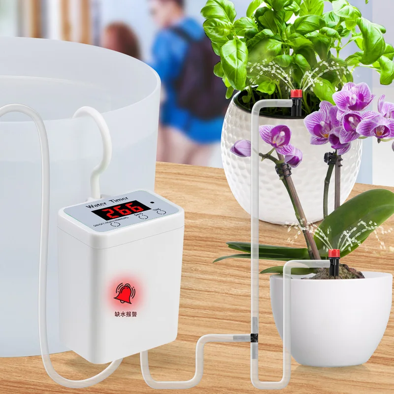 High quality indoor automatic watering irrigation timer table programmable irrigation garden micro water pump