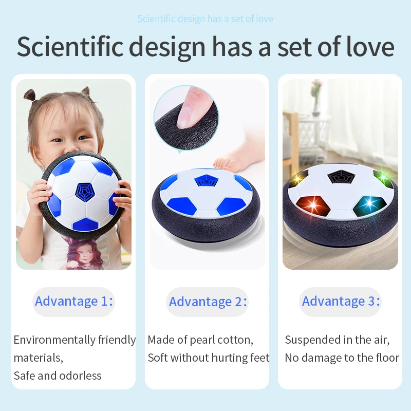 Wholesale kids toys hover soccer ball usb rechargeable hover football Led Light Football Toy For Children