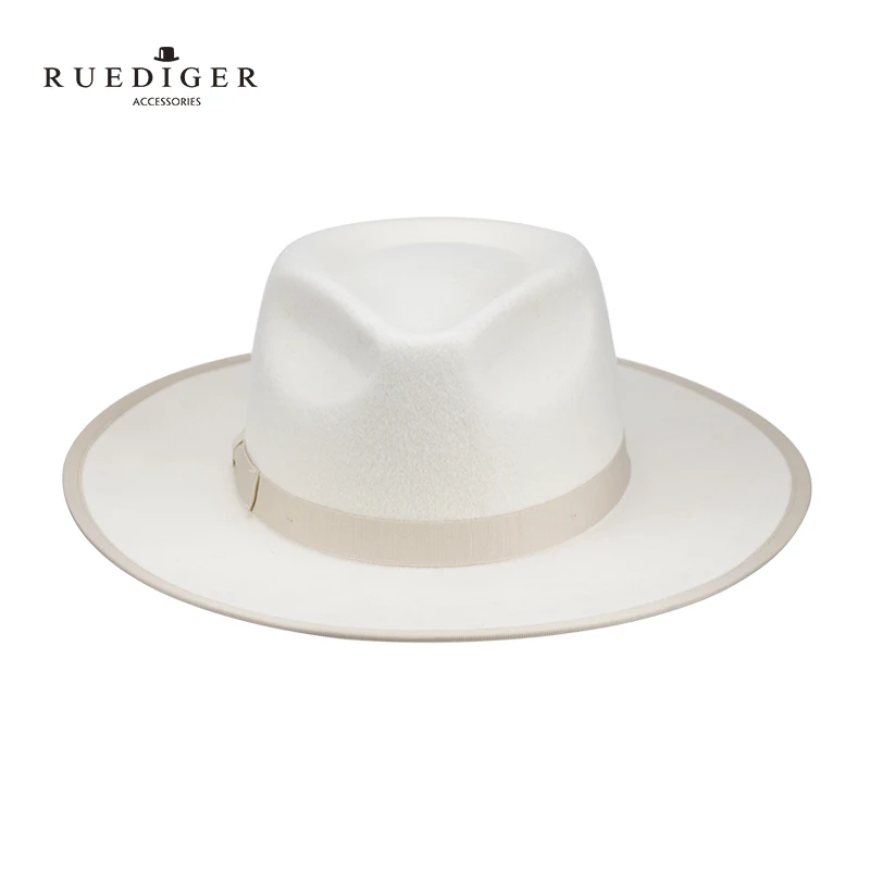 Женская винтажная фетровая шляпа ручной работы, винтажная официальная элегантная шляпа из австралийского 100% шерсти, шляпа Федора с широкими полями