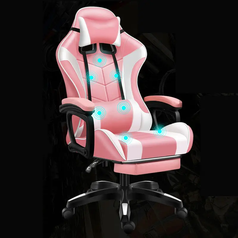 Factory Price Blue Led LIght Up Glowing Massage 135 degrees Recliner E-sport Silla Gamer Mechanical Gaming Chair