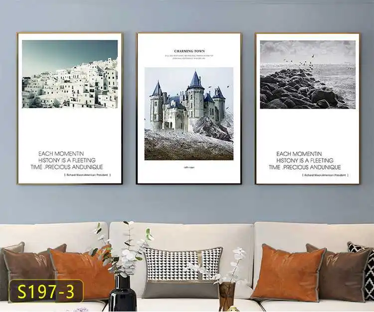 fashionable building painting Classical Building Wall Art Picture Home Decoration Architectural Paintings