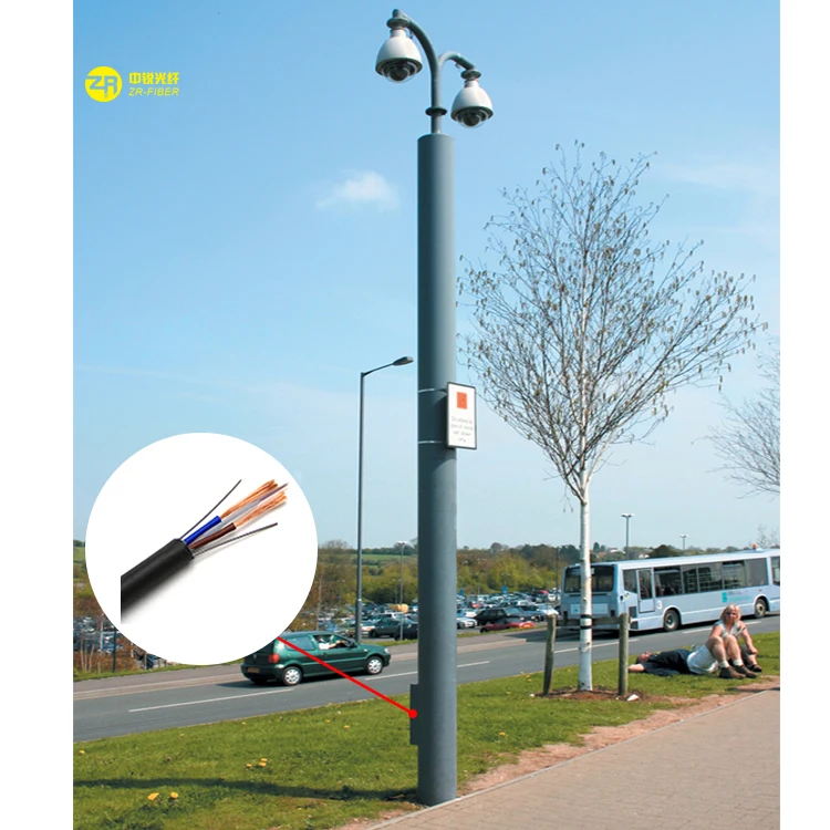 Гибридный кабель волоконно-оптического волокна Электрический медный кабель