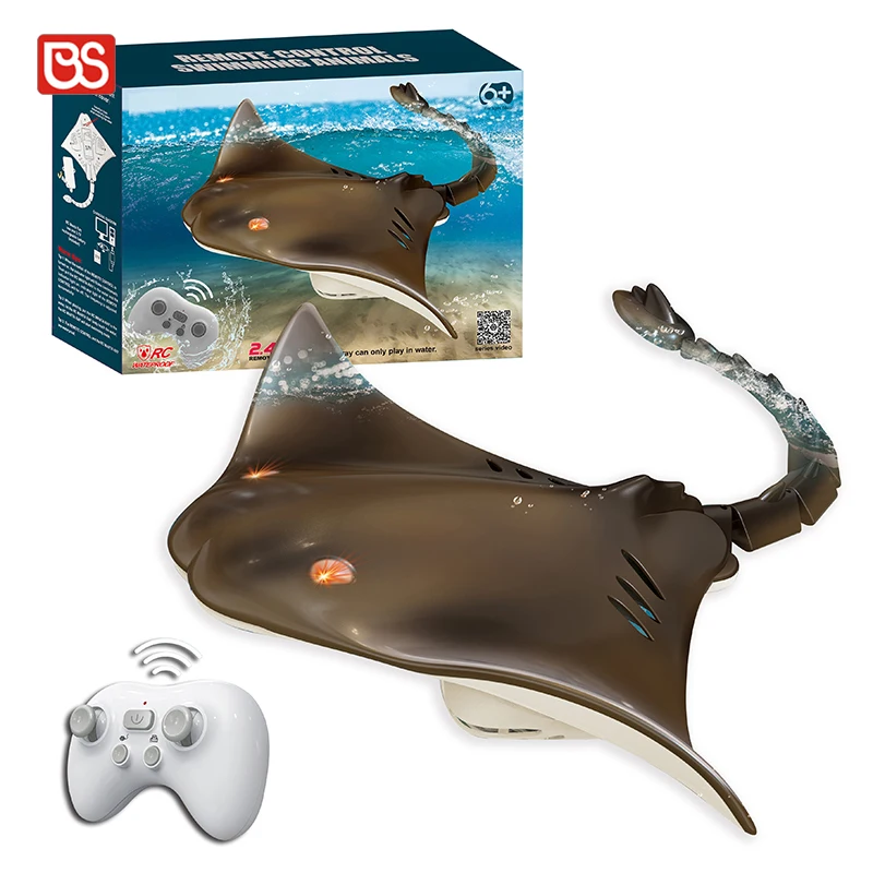 BS Remote Control Manta Ray Toys Air Swimming RC Animal Bath Tub Pool Electric Toys For Kids Funny RC Manta Ray Toy