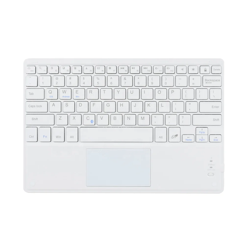 Bluetooth TouchPad Keyboard Ultra slim Portable x-structure Rechargeable wireless keyboard for Tablets Mobile phone