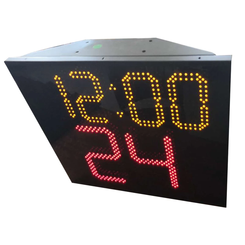Three-sided basketball shot clock FIBA approved 24s timer basketball time clock for sale