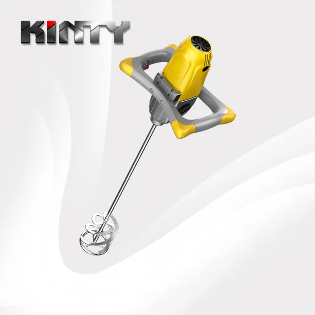 Kinty Electric Industrial Hand Cement Mixer Electric Drive Double Screw High Uniformity Liquid Power Mixer Made In China