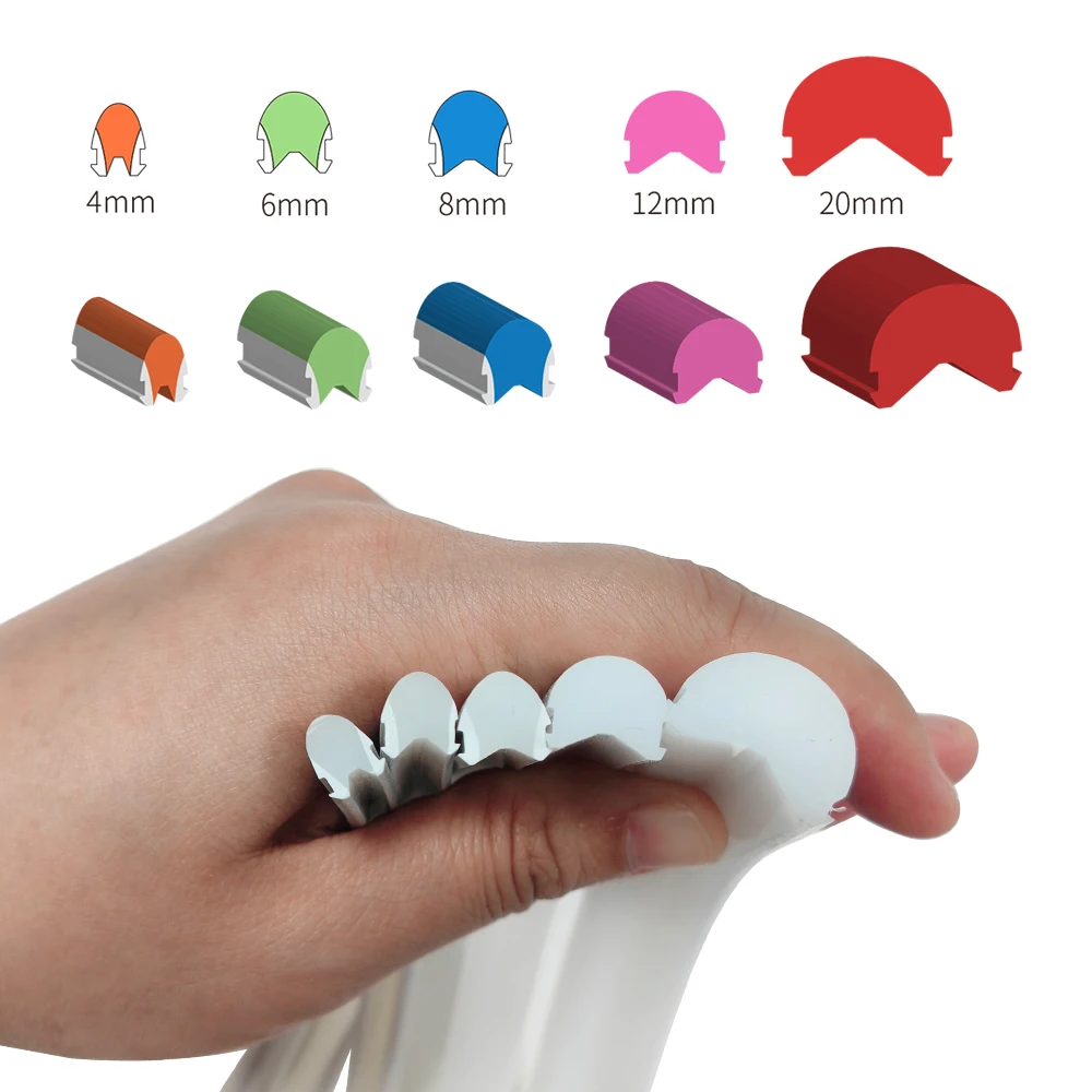 2024 Newest bigger size 2nd generation 12V led strip with 20mm Silicone Tube Separated Neon Light