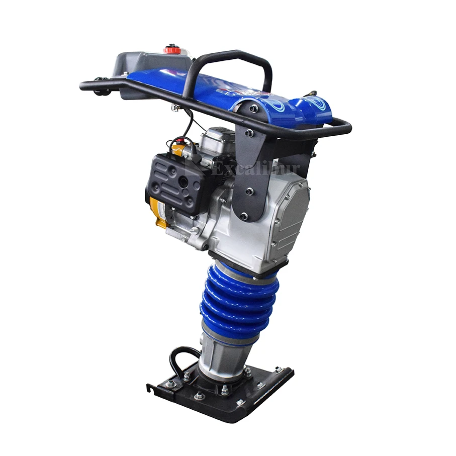 Gasoline 5.5HP Reliable SR75 Manual Start Tamping Rammer Tamper Compactor with Wheels