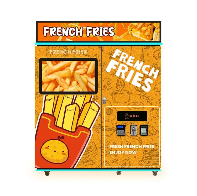 New automatic french fries vending machine Delicious snacks vending machine