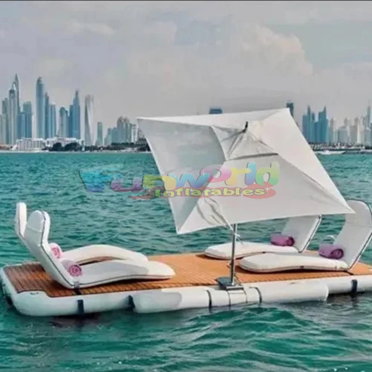 Досуг яхтенный док-станция для отдыха остров jetski Рыбалка надувная плавающая водная платформа моря