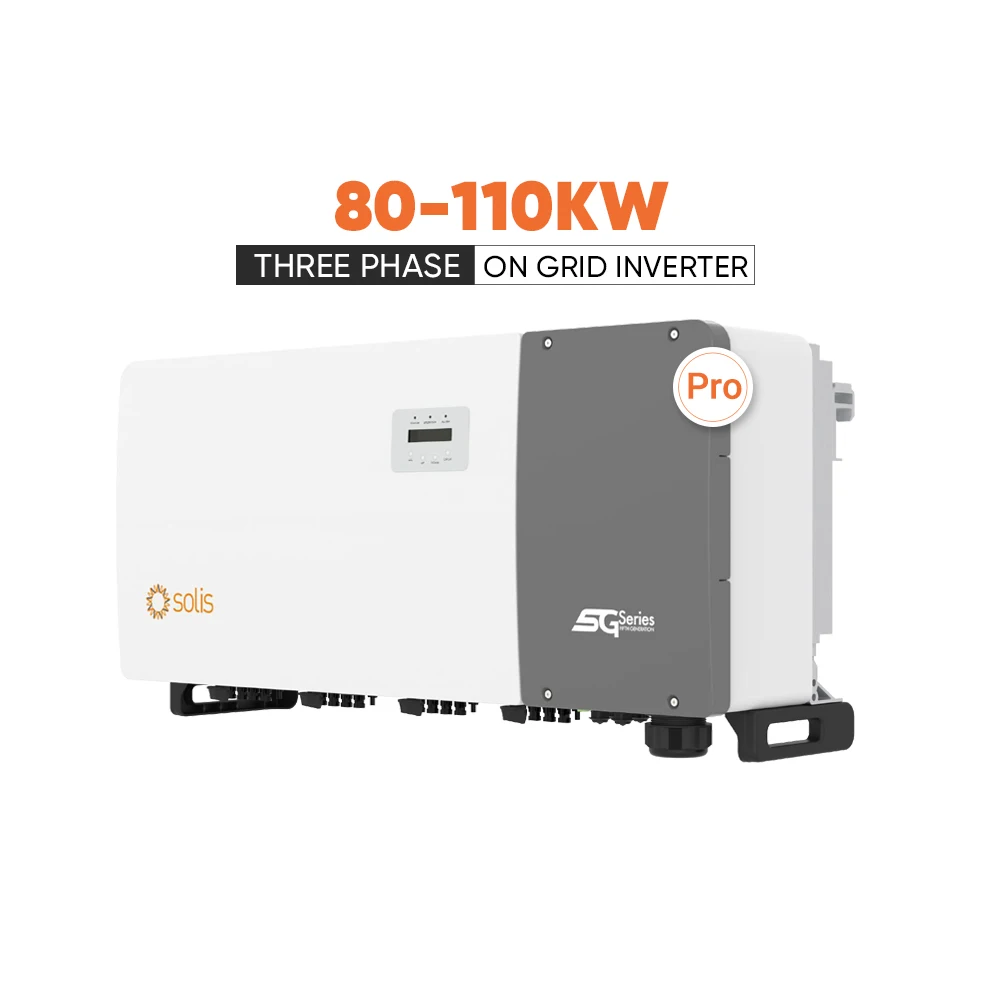Solis 3 Phase 80kw 100kw 110kw On Grid Solis-(80-110)K-5G-pro Solar Inverter For Factory Electricity