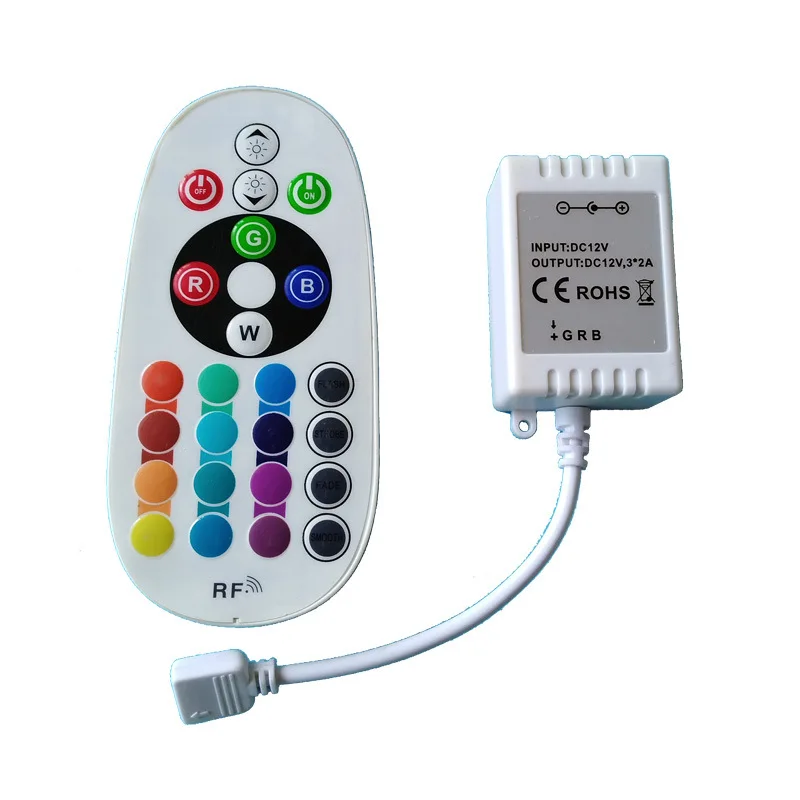 18A 36A RGB светодиодный контроллер 24 ключа RF пульт дистанционного управления большой мощности 360 Вт для полосы света DC12-24V