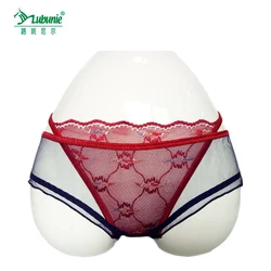 LUBUNIE New design plain dyed transparent sexy fashion womens panties