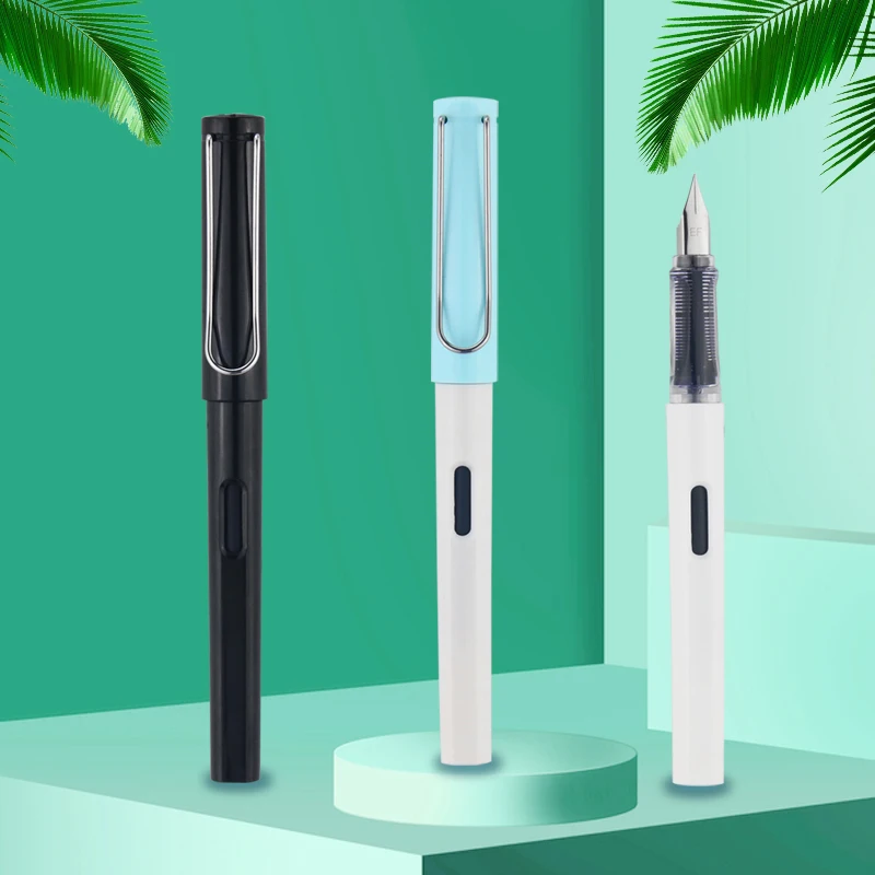 Latest Fresh And Fashionable Black White Blue Multi Function Metal Nib Classic Pens Hot Selling High Quality Fountain Pen
