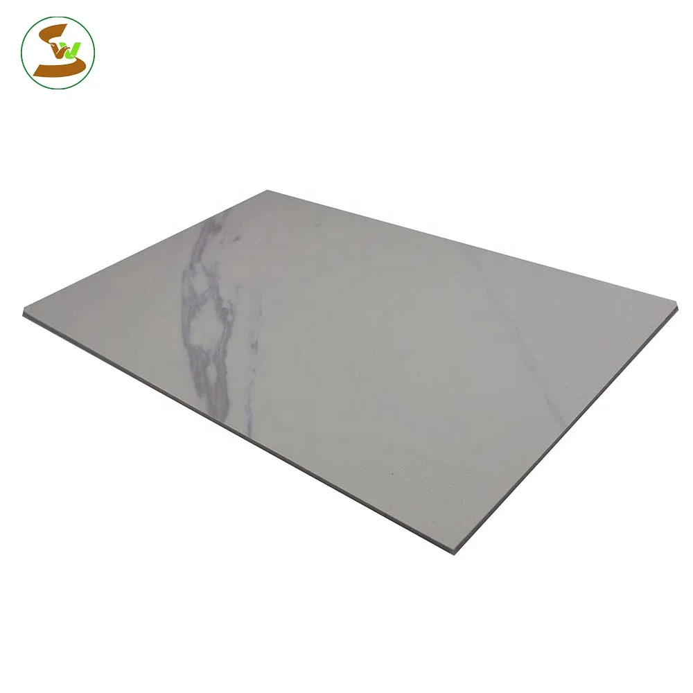 high glossy waterproof fireproof hot stamping white 4x8 decorative marble pvc sheet prices