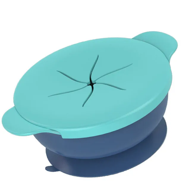  Wholesale Customized New Style Non-toxic BPA Free Food Grade Snack Bowl Set with Straw and Cover for