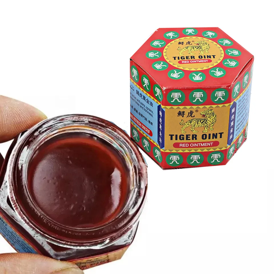 
free shipping Tigers Balms Ointment 12pcs Red White Pain Relief Muscle Original Ointment Stomachache Massage Rub Muscular 