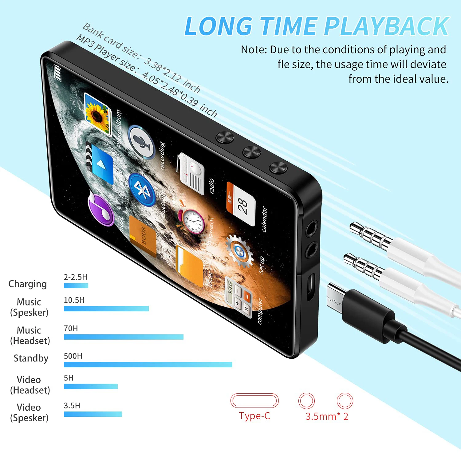 X20 MP3 плеер с BT 4 0 