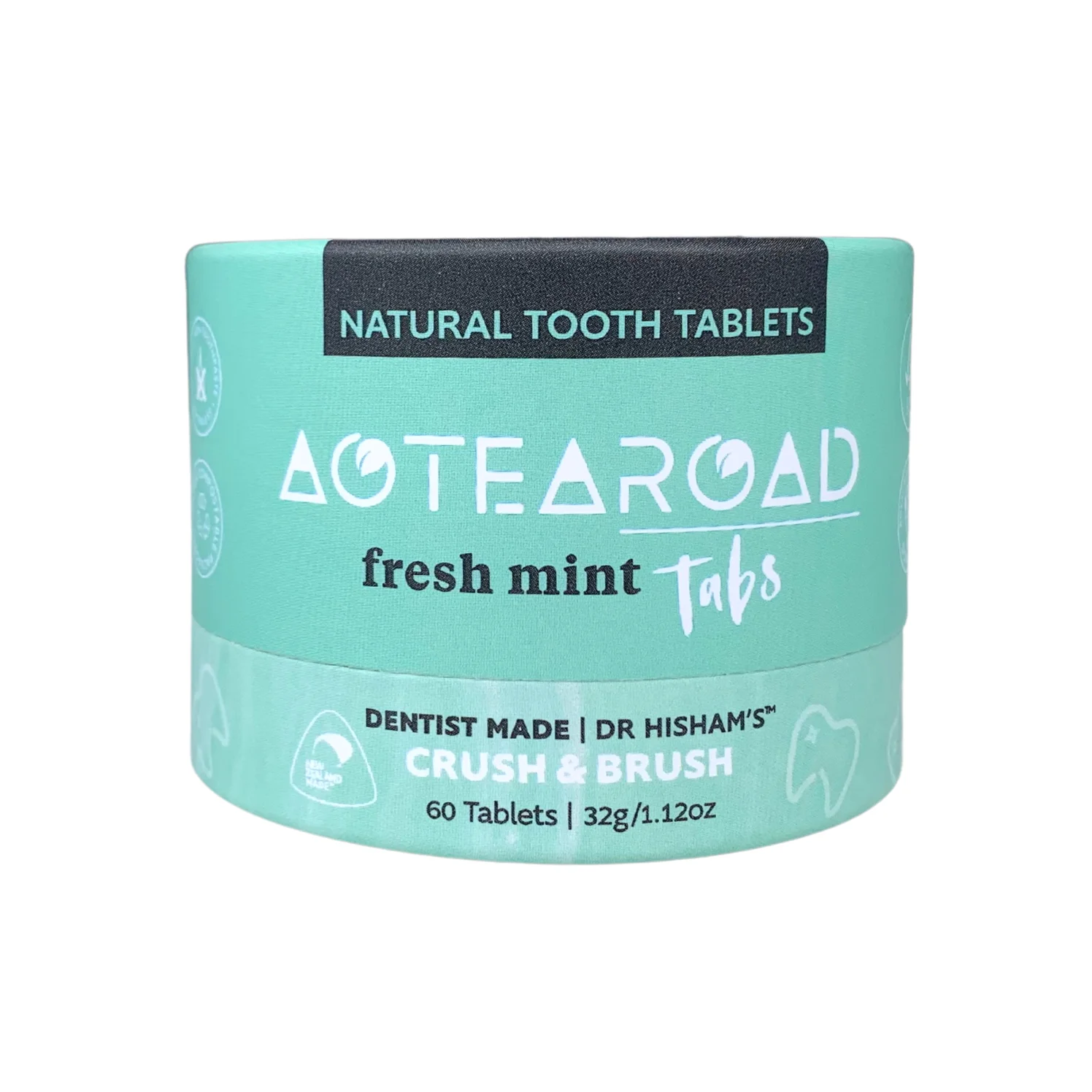 Aotearoad Natural Tooth Paste tablets -  Adults Travel Eco Friendly Bio Enzyme Non Fluoride Toothpaste