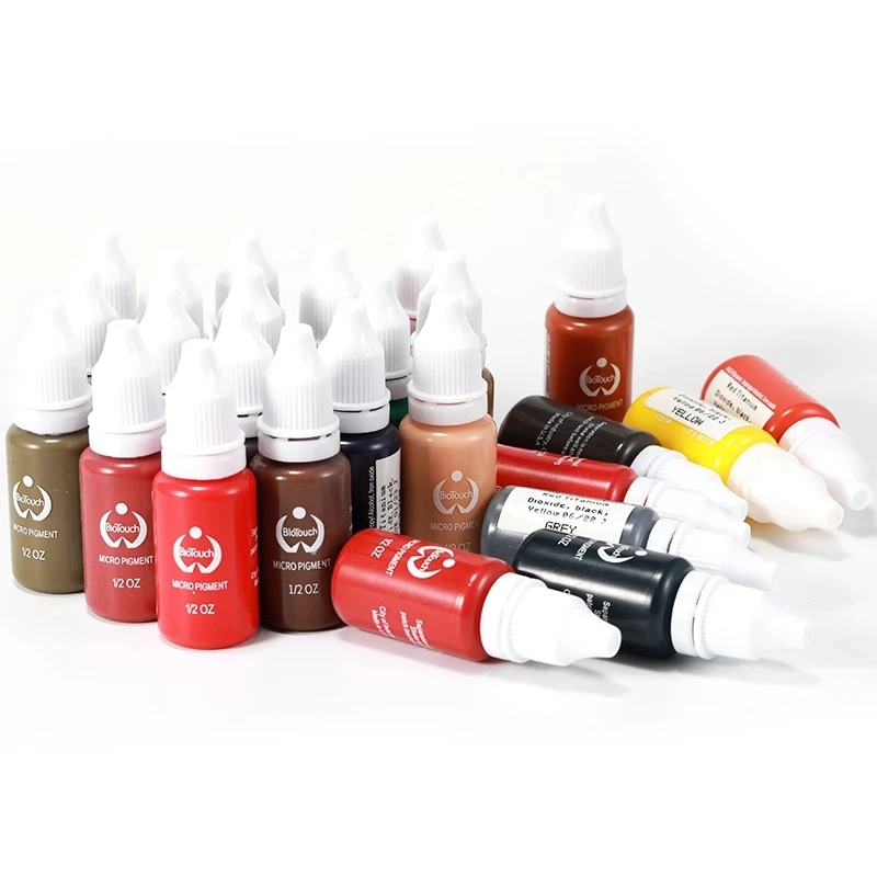 OEM 44 colors lip eyebrow Permanent Make up Makeup Permanent Makeup Tattoo Ink Microblading Pigment