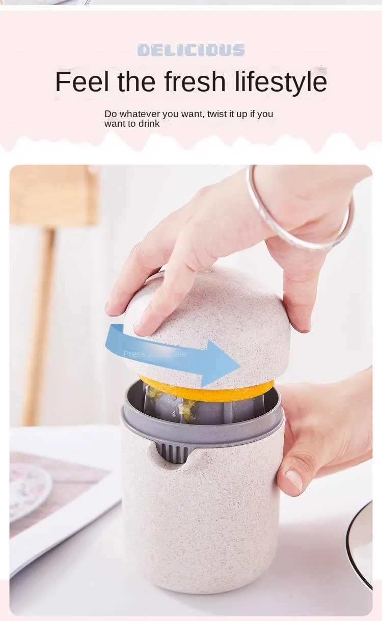 2021 New Manual Juicer Fruit Orange Juice Squeezer Household Orange Lemon Fried Juice Separation Squeezing Cup Mini Cup