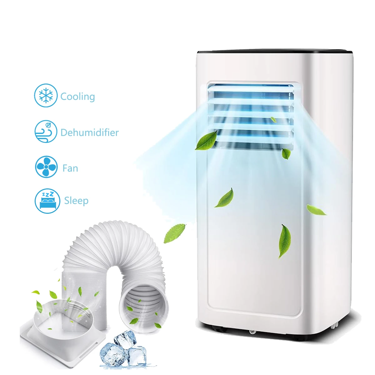 Портативный кондиционер 4 в 1 для комнаты 5000BTU 7000BTU 9000BTU с вентилятором осушителем таймером