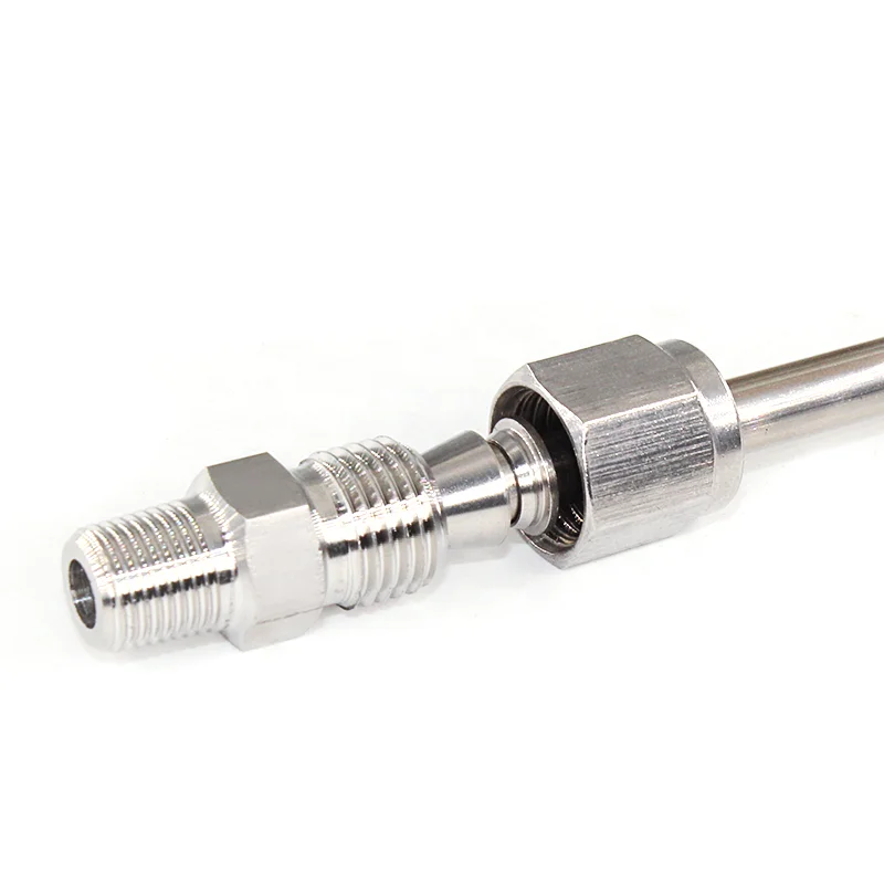 3/8 1/4 BSPT Stainless Steel Tube Fitting Inoxidable Union Instrument Fitting Swagelok Male Connector Union Compression Fitting