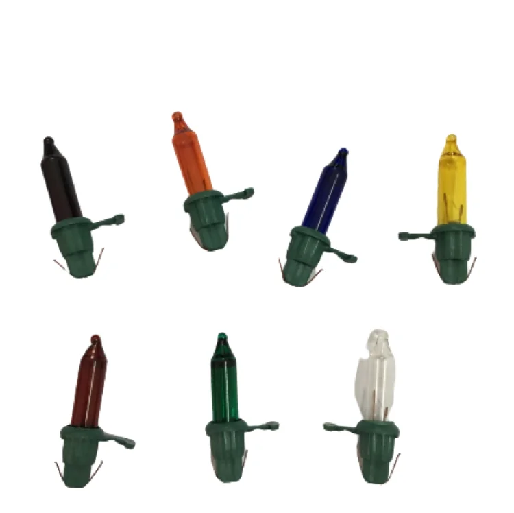 Multi Replacement Bulbs Clear Christmas Lights bulbs Christmas Light Set Xmas Decorations for 2.5 Volt 0.17A 0.425W