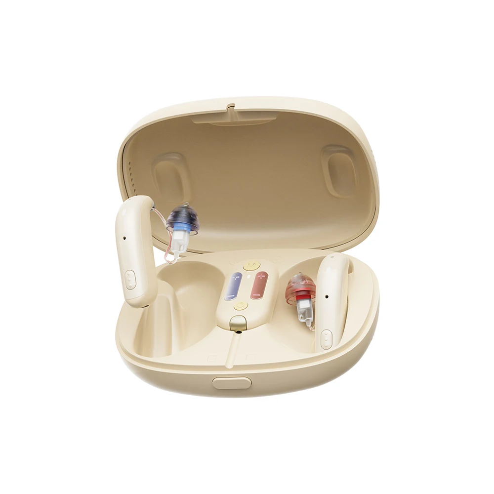 Health Pocket 16-Channel Bluetooth Medical Hearing Aid In-Canal Mini External Multidirectional Digital Ric/Bte Products Earhook