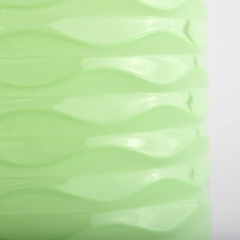 Factory Price Nordic Empty Frosted Glass Candle Jar Round Bottom Free Sample Empty Candle Vessels