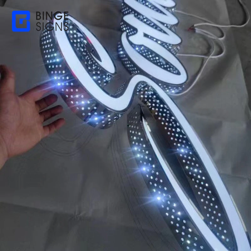 Custom factory 3d letter sign led channel letters alphabet luminous big led letters