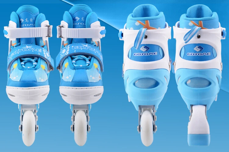 wholesale manufactory  inline skates blue color detachable roller skates fairytale style inline skate with wings